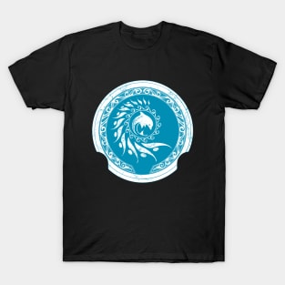 Dolphin on Atlantean Shield T-Shirt
